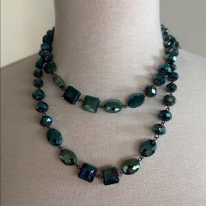 Not Rated Iridescent Green Gemstone Necklace